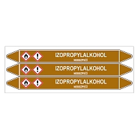 Značení potrubí, izopropylalkohol,3 ks, 355 × 37 mm